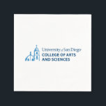USD College of Arts and Sciences Napkins<br><div class="desc">Celebrate your connection to the University of San Diego with this official College of Arts and Sciences design. Featuring the university’s iconic blue dome and bell tower illustration alongside bold text that reads “University of San Diego College of Arts and Sciences, ” this design showcases pride and school spirit. Perfect...</div>