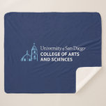 USD College of Arts and Sciences Sherpa Blanket<br><div class="desc">Celebrate your connection to the University of San Diego with this official College of Arts and Sciences design. Featuring the university’s iconic blue dome and bell tower illustration alongside bold text that reads “University of San Diego College of Arts and Sciences, ” this design showcases pride and school spirit. Perfect...</div>