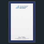 USD College of Arts and Sciences Stationery<br><div class="desc">Celebrate your connection to the University of San Diego with this official College of Arts and Sciences design. Featuring the university’s iconic blue dome and bell tower illustration alongside bold text that reads “University of San Diego College of Arts and Sciences, ” this design showcases pride and school spirit. Perfect...</div>