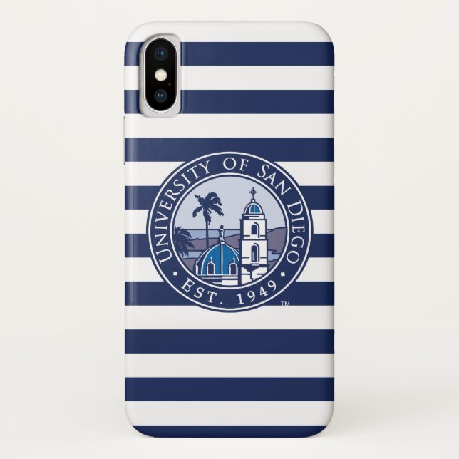 USD | Est. 1949 - Stripe Pattern Case-Mate iPhone Case (Back)