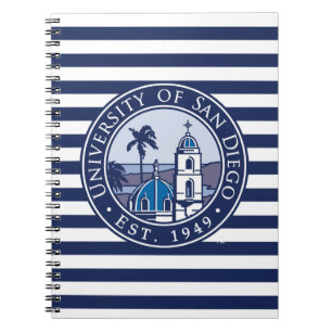 USD Est. 1949 - Stripe Pattern Notebook