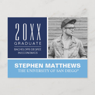 USD Graduate Announcement with Photo Postcard