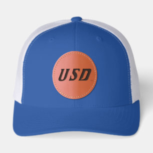 USD LEATHER PATCH HAT