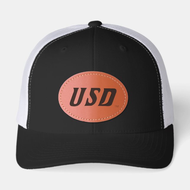 USD LEATHER PATCH HAT (Front)