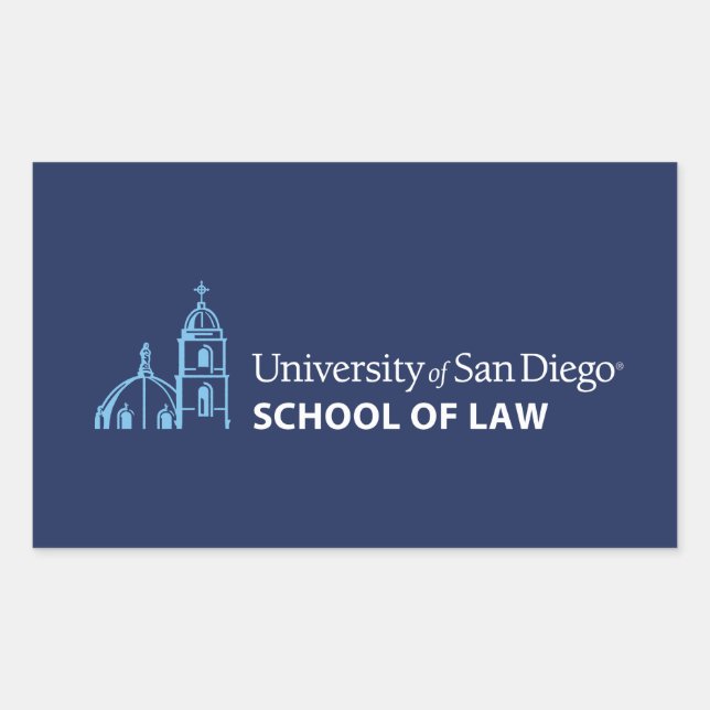 USD School of Law Rectangular Sticker (Front)