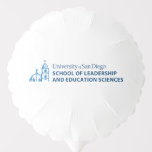 USD School of Leadership & Education Sciences Balloon<br><div class="desc">Show your pride in the University of San Diego with this official School of Leadership and Education Sciences design. Highlighting the signature blue dome and bell tower graphic paired with bold lettering that reads “University of San Diego School of Leadership and Education Sciences, ” this design honors students, alumni, faculty,...</div>