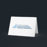 USD School of Leadership & Education Sciences Card<br><div class="desc">Show your pride in the University of San Diego with this official School of Leadership and Education Sciences design. Highlighting the signature blue dome and bell tower graphic paired with bold lettering that reads “University of San Diego School of Leadership and Education Sciences, ” this design honors students, alumni, faculty,...</div>