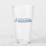 USD School of Leadership & Education Sciences Glass<br><div class="desc">Show your pride in the University of San Diego with this official School of Leadership and Education Sciences design. Highlighting the signature blue dome and bell tower graphic paired with bold lettering that reads “University of San Diego School of Leadership and Education Sciences, ” this design honors students, alumni, faculty,...</div>
