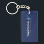 USD School of Leadership & Education Sciences Keychain<br><div class="desc">Show your pride in the University of San Diego with this official School of Leadership and Education Sciences design. Highlighting the signature blue dome and bell tower graphic paired with bold lettering that reads “University of San Diego School of Leadership and Education Sciences, ” this design honors students, alumni, faculty,...</div>