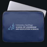 USD School of Leadership & Education Sciences Laptop Sleeve<br><div class="desc">Show your pride in the University of San Diego with this official School of Leadership and Education Sciences design. Highlighting the signature blue dome and bell tower graphic paired with bold lettering that reads “University of San Diego School of Leadership and Education Sciences, ” this design honors students, alumni, faculty,...</div>