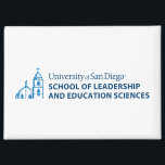 USD School of Leadership & Education Sciences Magnet<br><div class="desc">Show your pride in the University of San Diego with this official School of Leadership and Education Sciences design. Highlighting the signature blue dome and bell tower graphic paired with bold lettering that reads “University of San Diego School of Leadership and Education Sciences, ” this design honors students, alumni, faculty,...</div>