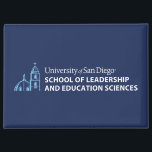 USD School of Leadership & Education Sciences Magnet<br><div class="desc">Show your pride in the University of San Diego with this official School of Leadership and Education Sciences design. Highlighting the signature blue dome and bell tower graphic paired with bold lettering that reads “University of San Diego School of Leadership and Education Sciences, ” this design honors students, alumni, faculty,...</div>
