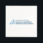 USD School of Leadership & Education Sciences Napkins<br><div class="desc">Show your pride in the University of San Diego with this official School of Leadership and Education Sciences design. Highlighting the signature blue dome and bell tower graphic paired with bold lettering that reads “University of San Diego School of Leadership and Education Sciences, ” this design honors students, alumni, faculty,...</div>