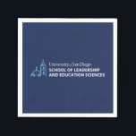 USD School of Leadership & Education Sciences Napkins<br><div class="desc">Show your pride in the University of San Diego with this official School of Leadership and Education Sciences design. Highlighting the signature blue dome and bell tower graphic paired with bold lettering that reads “University of San Diego School of Leadership and Education Sciences, ” this design honors students, alumni, faculty,...</div>