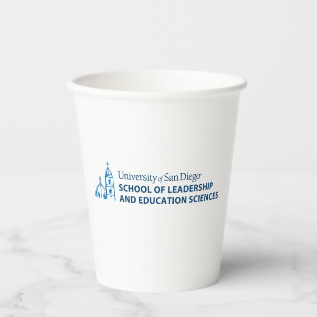 USD School of Leadership & Education Sciences Paper Cups (Front)