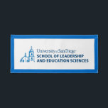 USD School of Leadership & Education Sciences Pennant<br><div class="desc">Show your pride in the University of San Diego with this official School of Leadership and Education Sciences design. Highlighting the signature blue dome and bell tower graphic paired with bold lettering that reads “University of San Diego School of Leadership and Education Sciences, ” this design honors students, alumni, faculty,...</div>