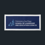 USD School of Leadership & Education Sciences Pennant<br><div class="desc">Show your pride in the University of San Diego with this official School of Leadership and Education Sciences design. Highlighting the signature blue dome and bell tower graphic paired with bold lettering that reads “University of San Diego School of Leadership and Education Sciences, ” this design honors students, alumni, faculty,...</div>