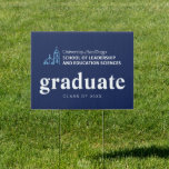 USD School of Leadership & Education Sciences Sign<br><div class="desc">Show your pride in the University of San Diego with this official School of Leadership and Education Sciences design. Highlighting the signature blue dome and bell tower graphic paired with bold lettering that reads “University of San Diego School of Leadership and Education Sciences, ” this design honors students, alumni, faculty,...</div>