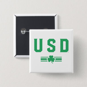 USD   St. Patrick's Day - Lucky Stripe Button