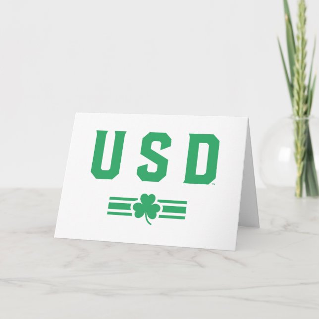 USD | St. Patrick's Day - Lucky Stripe Card (Front)
