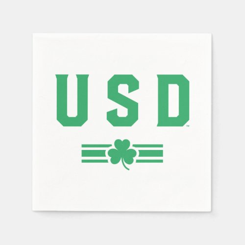 USD  St Patricks Day _ Lucky Stripe Napkins