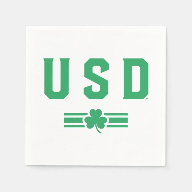 USD | St. Patrick's Day - Lucky Stripe Napkins (Front)