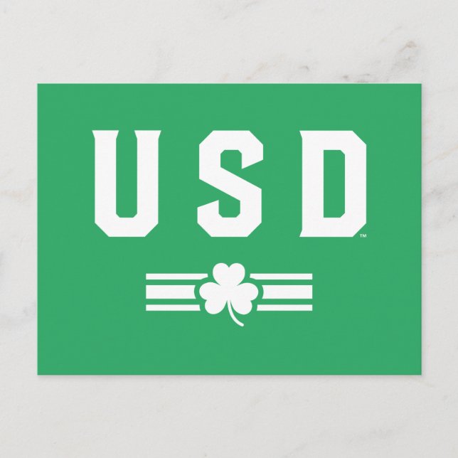 USD | St. Patrick's Day - Lucky Stripe Postcard (Front)