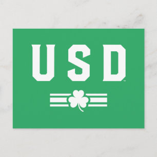 USD St. Patrick's Day - Lucky Stripe Postcard