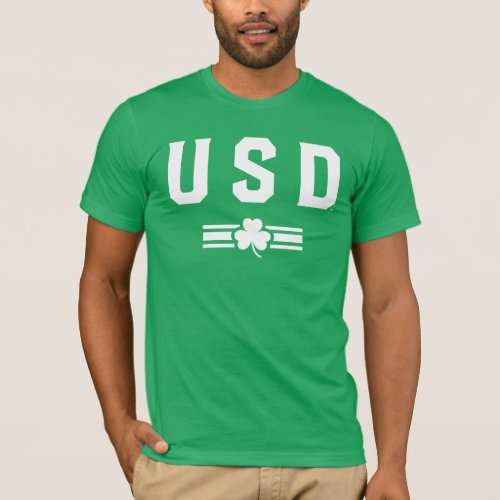 USD  St Patricks Day _ Lucky Stripe T_Shirt