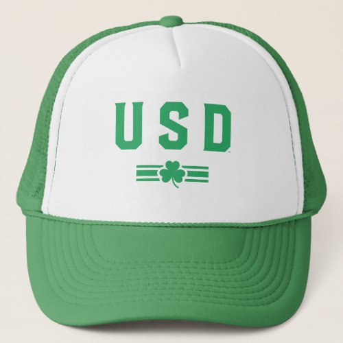 USD  St Patricks Day _ Lucky Stripe Trucker Hat