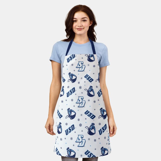 USD Toreros Holiday Logo Pattern Apron (Worn)