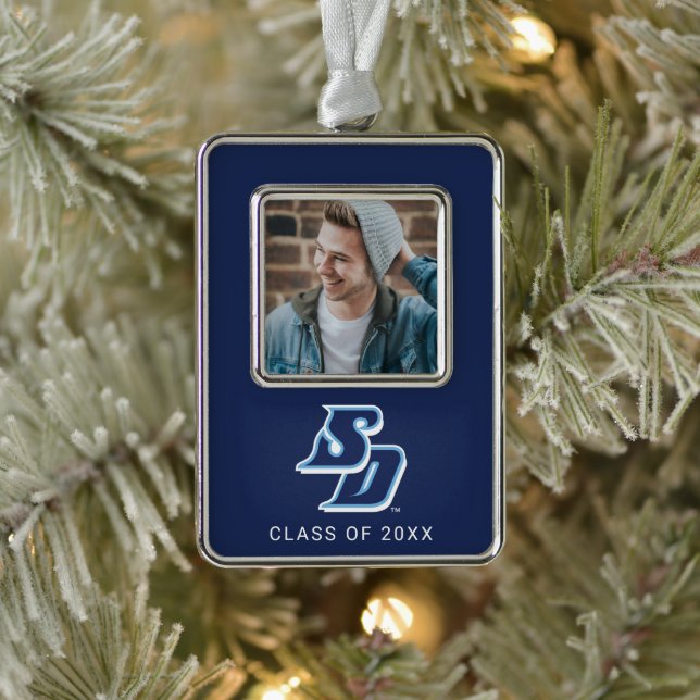 USD Toreros Holiday Logo Pattern Christmas Ornament (Tree)