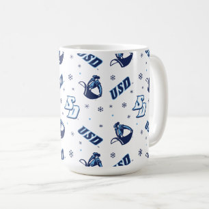 USD Toreros Holiday Logo Pattern Coffee Mug
