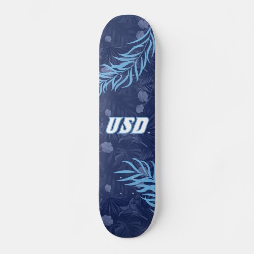 USD Tropical Floral Pattern Skateboard