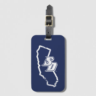 USD Vintage California State Logo Luggage Tag
