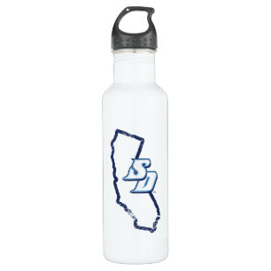 USD Vintage California State Logo Stainless Steel Water Bottle