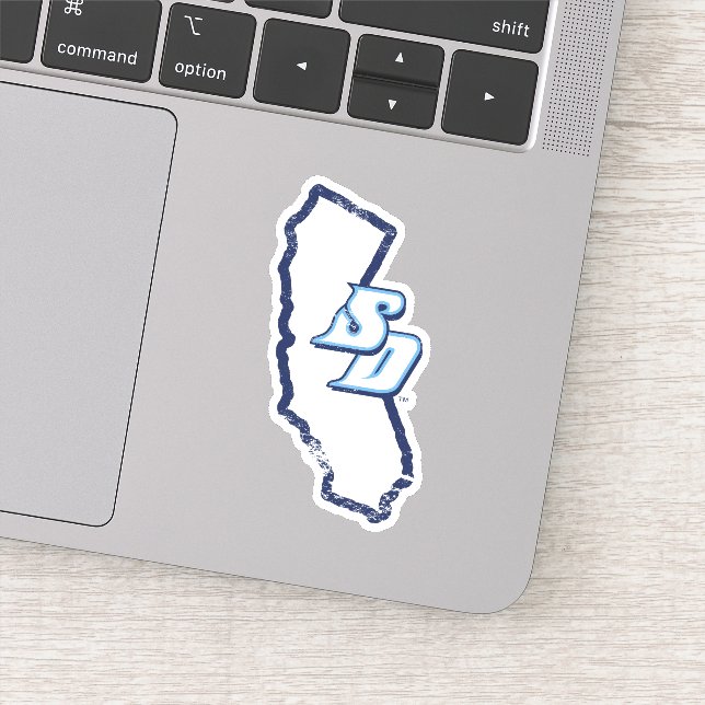 USD | Vintage California State Logo Sticker (Detail)