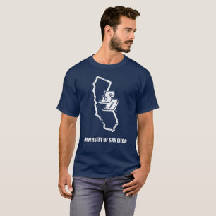 USD Vintage California State Logo T-Shirt