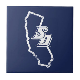 USD   Vintage California State Logo Tile