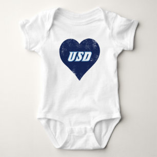 USD Vintage Heart Baby Bodysuit