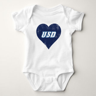 USD Vintage Heart Baby Bodysuit