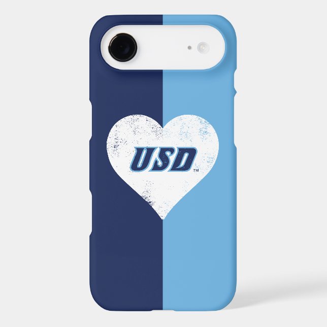 USD Vintage Heart Case-Mate iPhone Case (Back)