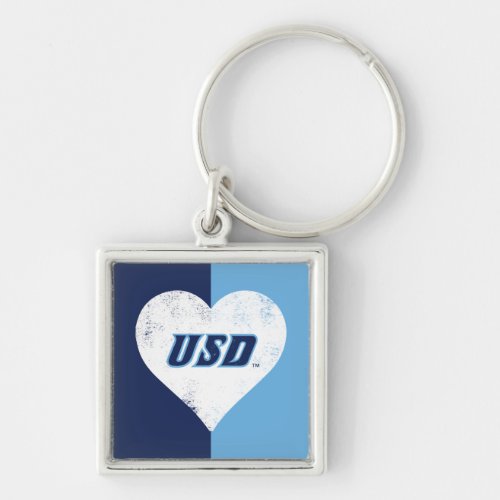 USD Vintage Heart Keychain