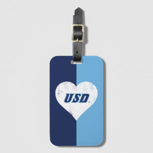 USD Vintage Heart Luggage Tag