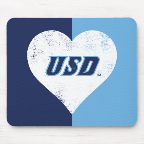 USD Vintage Heart Mouse Pad