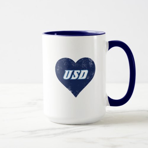 USD Vintage Heart Mug