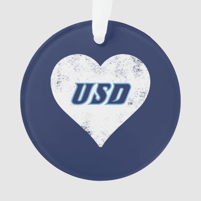 USD Vintage Heart Ornament (Front)