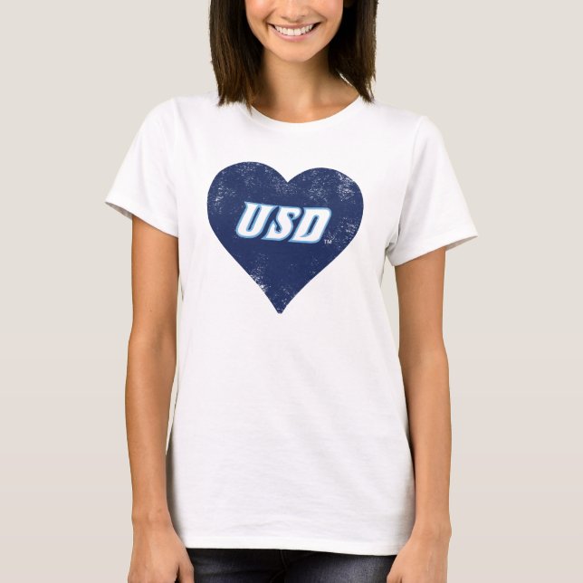 USD Vintage Heart T-Shirt (Front)