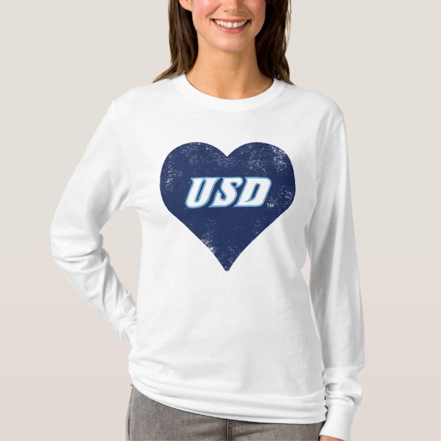 USD Vintage Heart T-Shirt (Front)