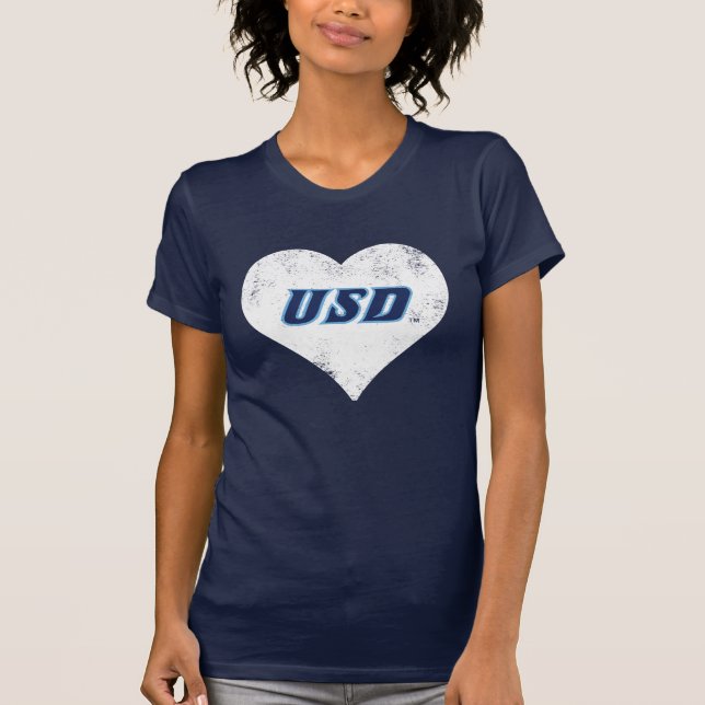 USD Vintage Heart T-Shirt (Front)